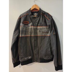 Harley-Davidson Men Jacket XL Grey Pre-Owned